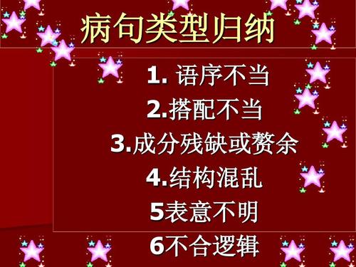 语文高考必备--病句类型归纳