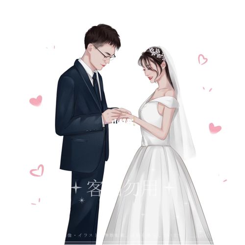 手绘头像一组情侣头像结婚照_头像_情侣头像_手绘_结婚照_动漫_头像