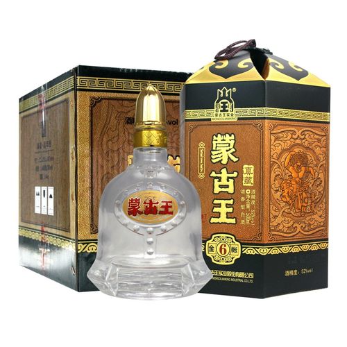 内蒙特产蒙古王52度金帐6系列高度浓香型白酒500ml4瓶整箱视频