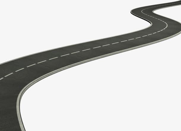 高速公路马路素材免抠