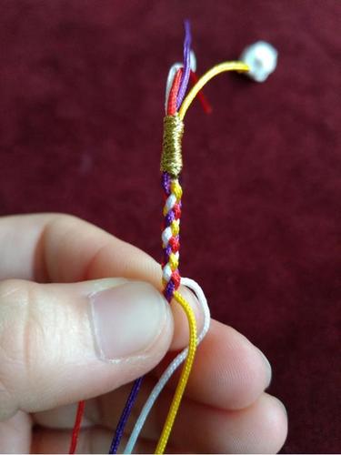 简单又幸运手编红绳教程来了!只需要四股绳手链