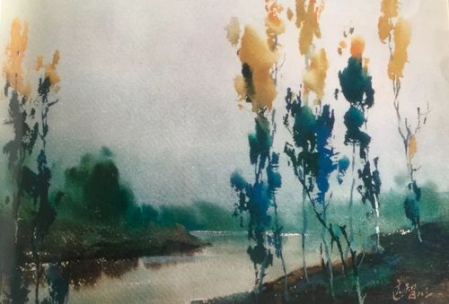 水彩教程 | 树木的分解教程,如何画出有骨气的树