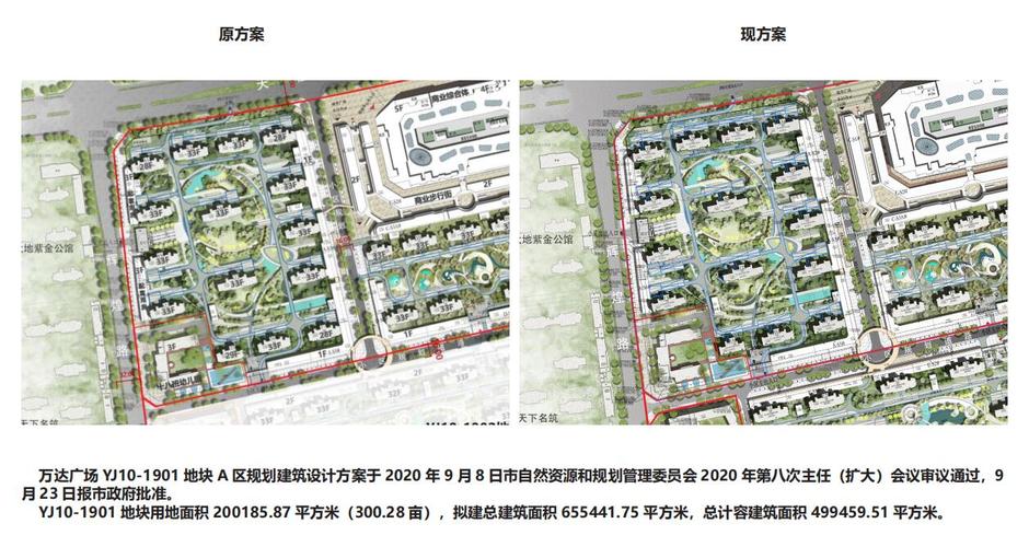 安庆万达广场项目yj10-1901地块a区规划建筑设计调整方案公示公告