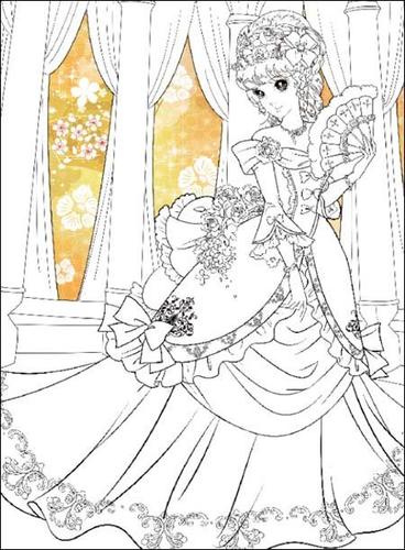 小公主的画像简笔画