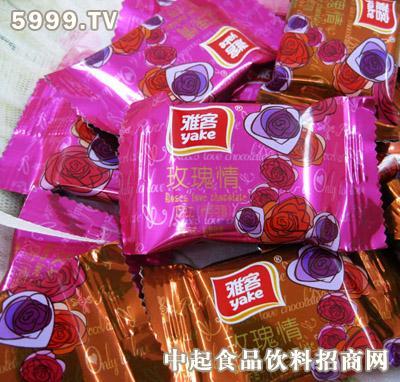雅客玫瑰情巧克力糖果250g