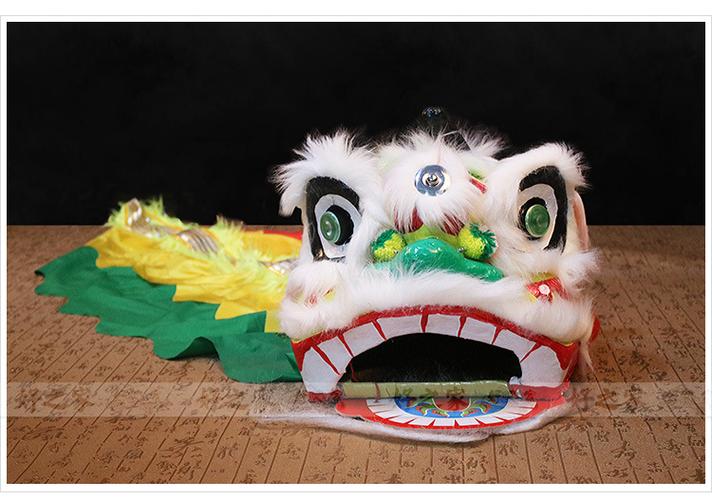 厂家直批 表演舞龙舞狮道具 6寸狮头 儿童醒狮子头