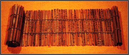 那可是鼻祖级的—— "简策装",它是中国古代最早的书籍形式之一