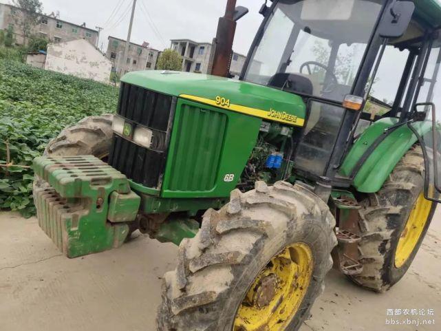 【二手农机】出售免检约翰迪尔6b-904拖拉机!