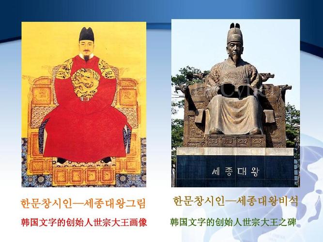 —       韩国文字的创始人世宗大王画像      —       韩国
