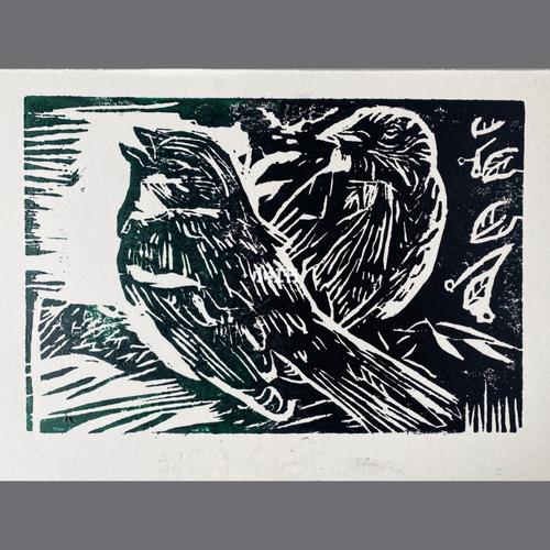 零基础学生轻松玩转黑白木刻|版画|创意版画_版画_木刻_蘑菇_pvc_铅笔