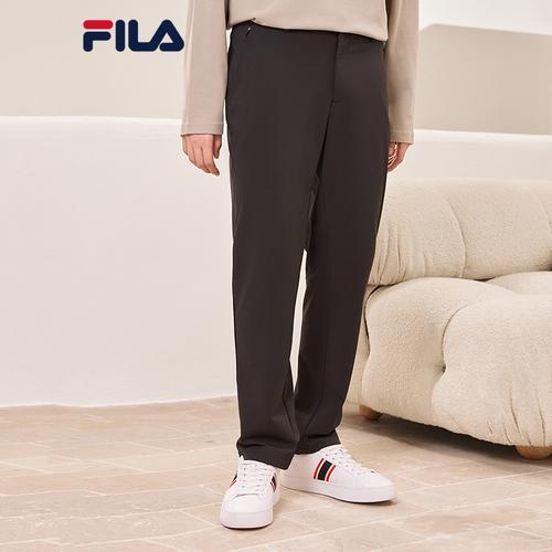 时尚运动裤休闲裤2021冬季新款男裤梭织长裤fila斐乐黄景瑜同款男