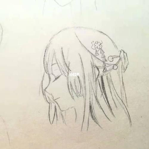 超级简单的古风侧脸～_古风_侧脸_手绘_文化_绘画