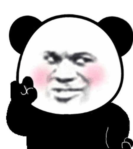 熊猫头红眼特效表情包