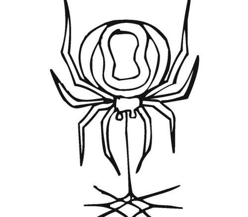 螃蟹蜘蛛的简笔画