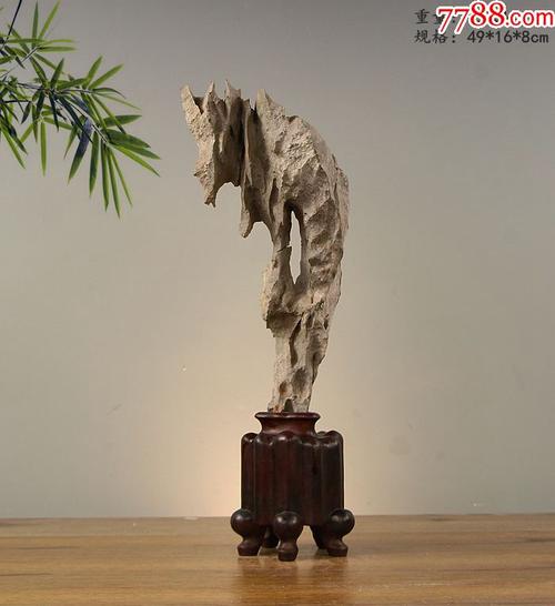 奇石原石摆件太湖石英德石造型石案头石天然英石墨石【英石】07