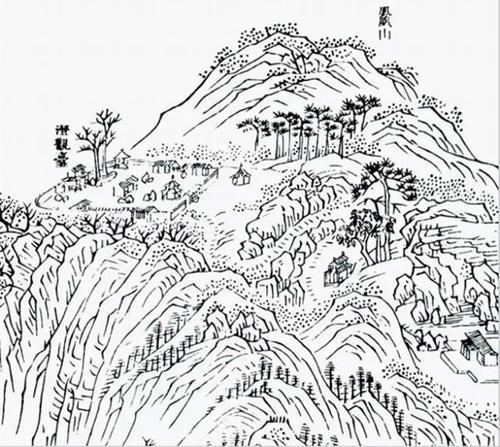 玉龙雪山简笔画涂色