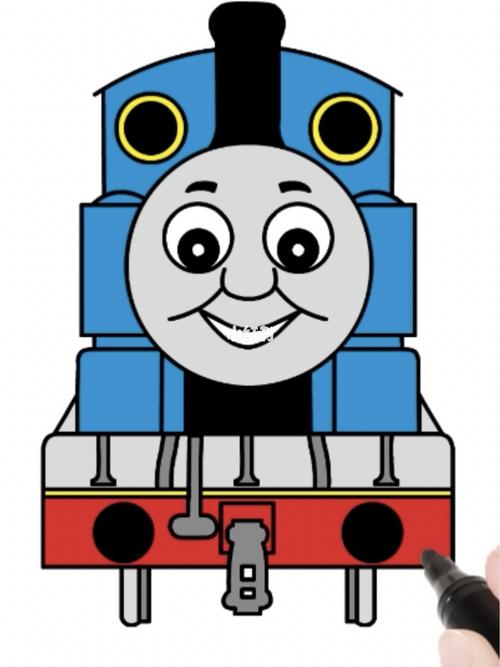 怎样画托马斯绘画小火车简笔画宝宝学画画_简笔画_绘画_画画_美术