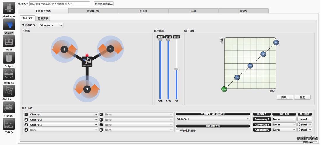 hobbyking的y3装机用cc3d飞控-试飞遇到无解问题~~~求解~~~求帮助