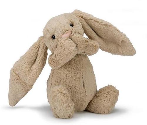 jellycat经典害羞系列网红邦尼兔米色毛绒宝宝安抚
