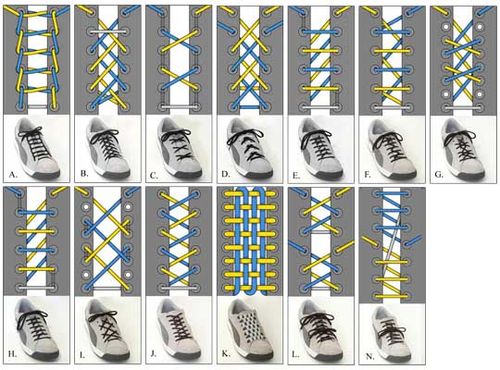 怎么用一条鞋带系帆布鞋?注意,是一条,只有一条!