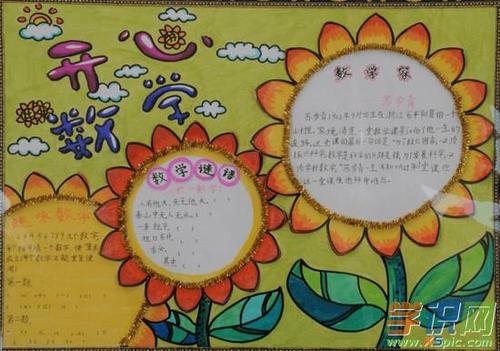 四年级我爱学数学手抄报图片资料