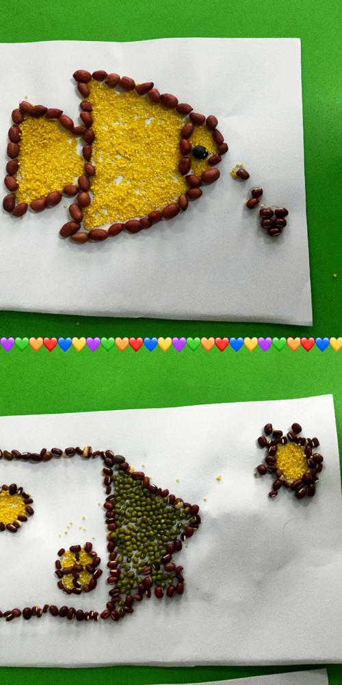 有趣的谷物贴画