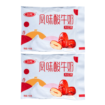 三元大红枣风味酸牛奶160g1015袋营养早餐低温酸奶大红枣酸奶160g10袋