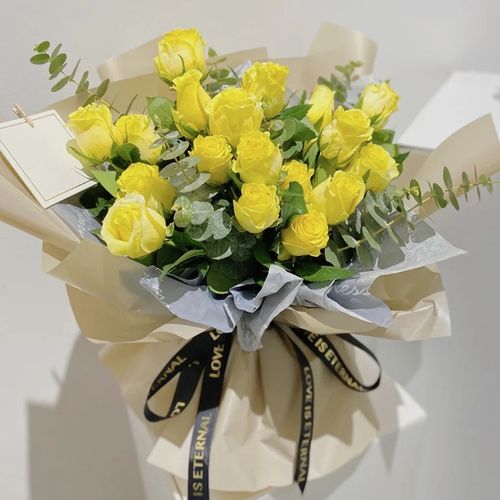 杭州东莞深圳同城生日分手全国送 【香槟玫瑰款】11朵香槟玫瑰花束