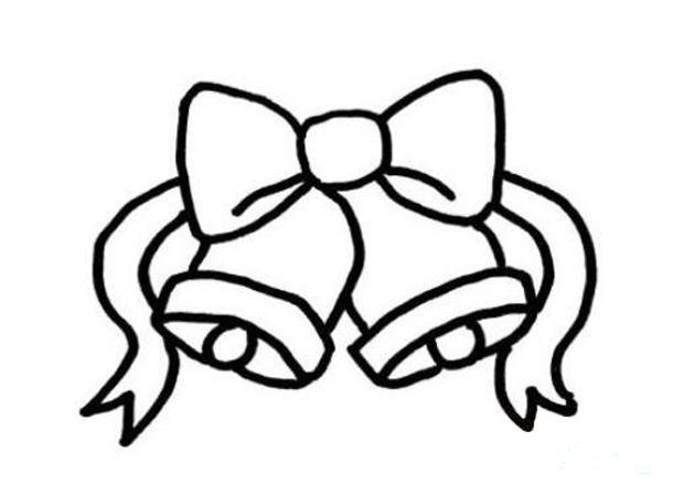 圣诞树上的铃铛简笔画图片.