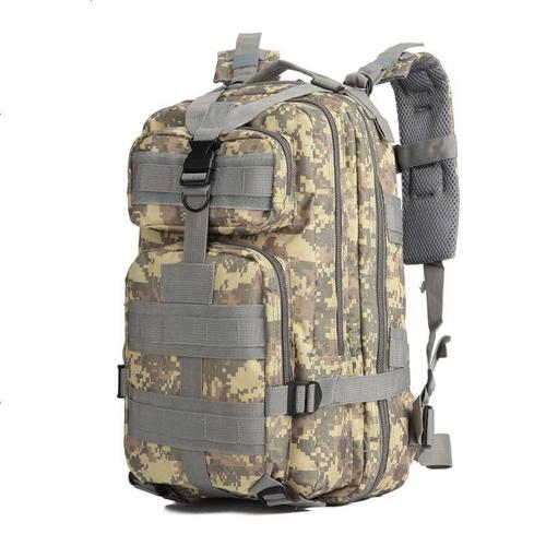新品户外运动迷彩背包军迷登山徒步双肩3p战术背包视频
