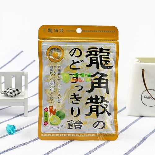 味觉龙角散润喉糖(青柑橘果汁)88克包装