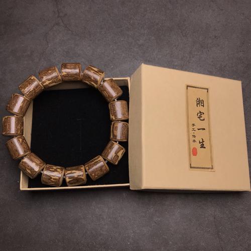 手串一生梅鹿竹手串男士文玩斑竹老梅竹子佛珠