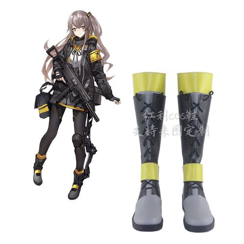少女前线 UMP45,少女前线 UMP45 爆衣 少女前线 ump45 cos鞋 cosplay鞋 (筒高可调)
