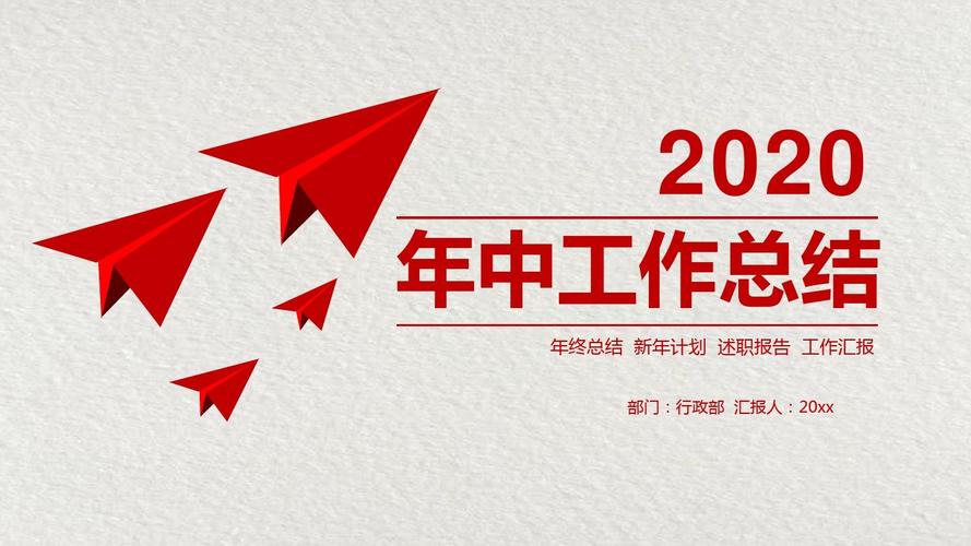 2020年工作总结工作计划年度总结年终总结新年计划述职报告ppt(3)模板
