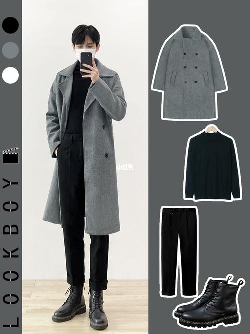 搭_冬天去哪玩_羽绒服_男装_男朋友_男生穿搭_毛衣_夹克_毛呢面料_内