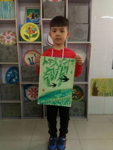 水粉画《春天来了》