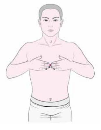 膻中穴:治心脏病,冠心病