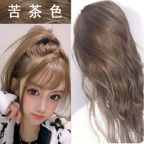 染发剂流行色自己在家染染发膏学生自己染头发颜色黑色闷青色亚麻色脏