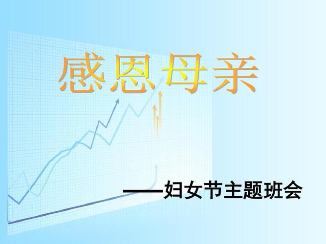 最新2017-2018三八妇女节主题班会 (1)公开优质课件精品完美ppt