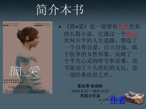 经管营销 销售/营销 oral report about jane eyre(简爱)ppt  简介本