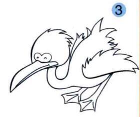 鸬鹚儿童画画法步骤儿童绘画作品