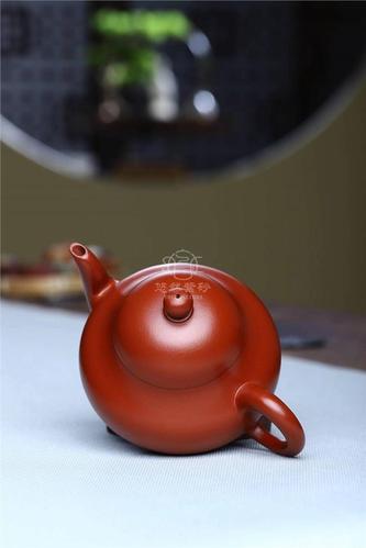 李昌鸿紫砂壶作品|原矿朱泥梨形壶200cc手制正品价格