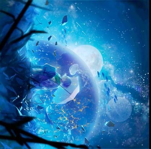 二次元星辰大海壁纸太美丽,星光闪闪,诗情画意的好地方