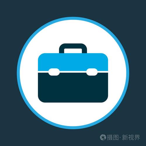 工具箱图标颜色的符号.时尚风格的优质隔离工具包元素