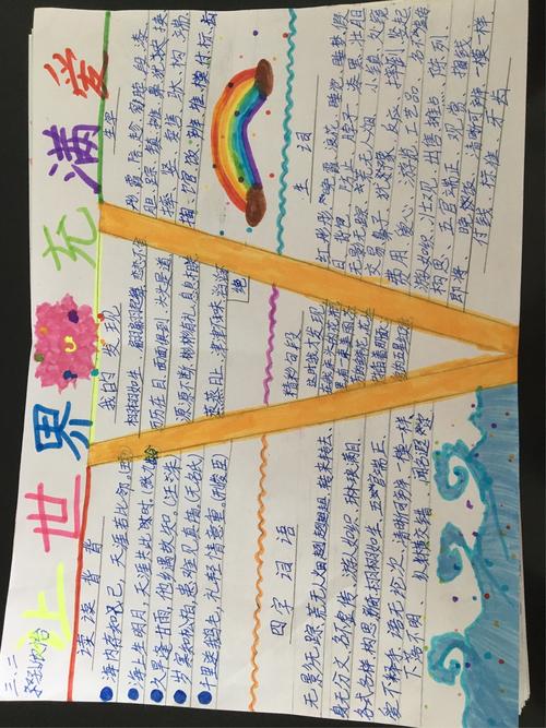 《让世界充满爱》主题小报优秀作品3.
