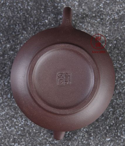 烟波★宜兴紫砂壶 王国强 手工制 紫泥 小金钟 功夫茶壶 80ml