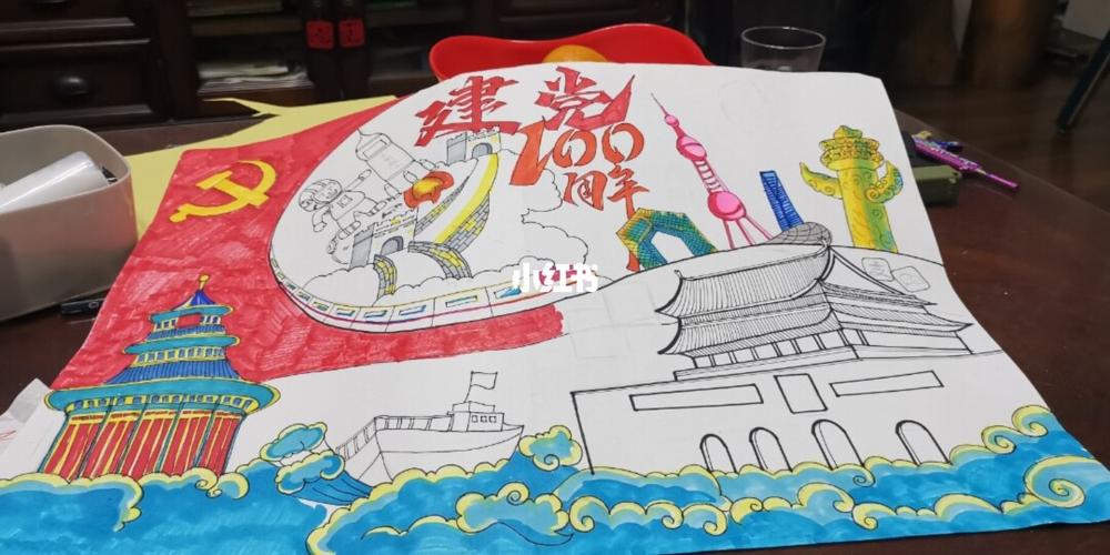 建党100周年手抄报