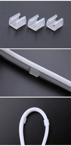 led高压灯带柔性霓虹软灯带圆形卡子尾帽卡槽七彩遥控