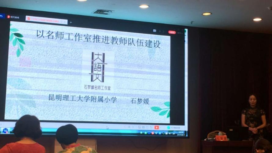 昆明理工大学附属小学副校长  石梦媛教授《以名师工作室推进教师