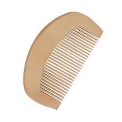 天然女男家用防静电脱发小桃木梳子